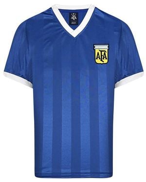 Score Draw Argentina Away Shirt 1986 - Blue