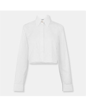 CASABLANCA Mono Long Sleeve Patterned Shirt - White