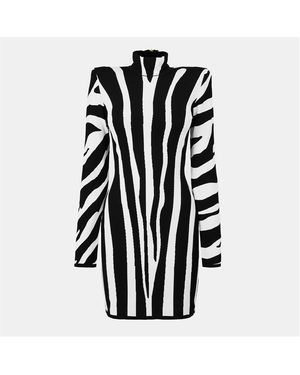 Balmain Tailored Stretch Mini Dress - Black