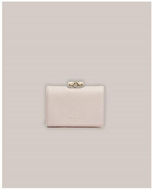 Ted Baker Alyesha Mini Bobble Zip Around Purse - Natural