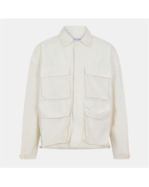 MKI Miyuki-Zoku Mki Box Overshirt - White
