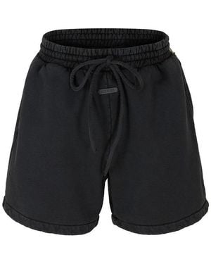 Fear Of God Fleece Jogger Shorts - Black