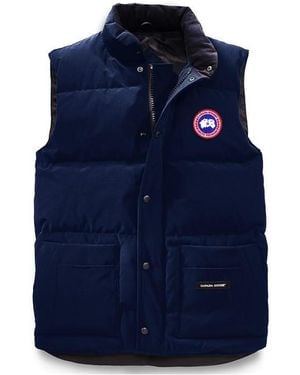Canada Goose Freestyle Crew Duck Down Waterproof Sleeveless Gilet - Blue