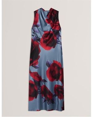 Ted Baker Print Tea Dress - Red