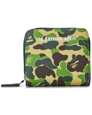 A Bathing Ape Billfold Wallet - Green