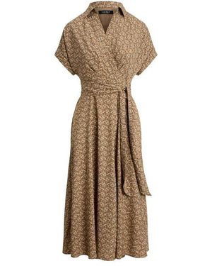 Ralph Lauren Fratillio Wrap Dress - Natural