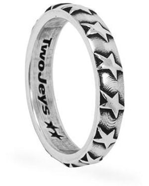 Twojeys Star Studded Band Ring - Metallic