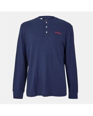 Polo Ralph Lauren Polo Henleyls Waffle Sn54 - Blue