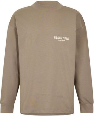 Fear Of God Adults Long Sleeve Oversized T-Shirt - Grey