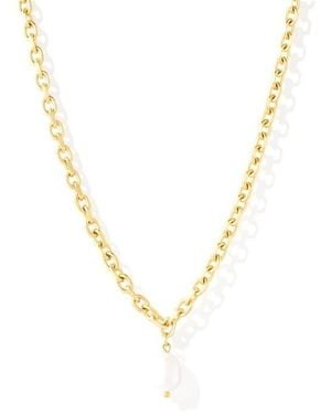 D.Louise Chunky Pearl Pendant Necklace - Metallic