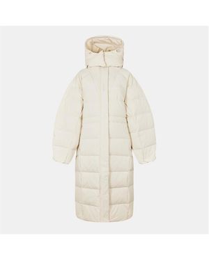Ganni Tech Puffer Down Jacket - White