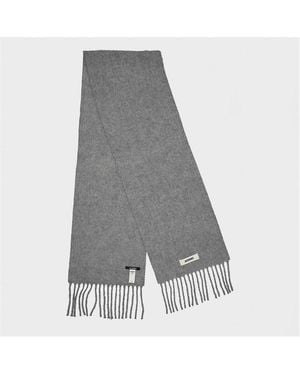 Jacquemus Knitted Scarf - Grey