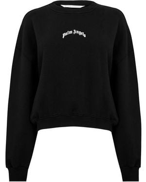 Palm Angels Crew Sweatshirt - Black