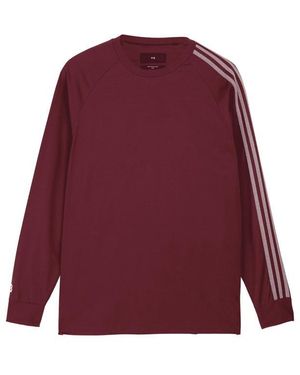 Y-3 3-Stripes Long Sleeve T-Shirt - Purple