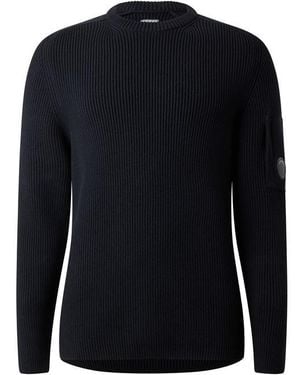 C.P. Company Cp Full Rib Crew Sn64 - Blue
