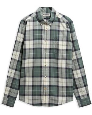 Barbour Long Sleeve Patterned Shirt - Grey