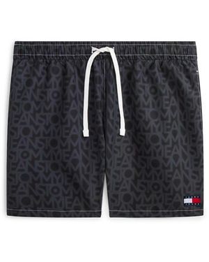 Tommy Hilfiger Tj Medium Drawstring Swim Shorts - Blue