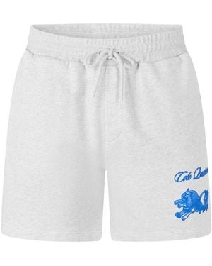 Cole Buxton Bull Dog Fleece Shorts - White