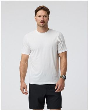 Vuori Short Sleeve Performance Gym Top - White