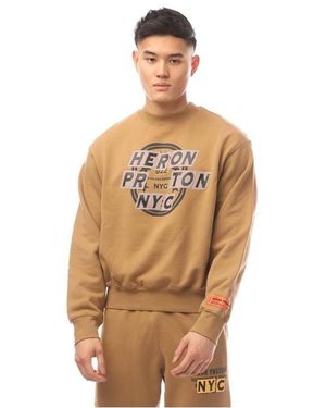 Heron Preston Stars Crewneck Sweatshirt - Brown
