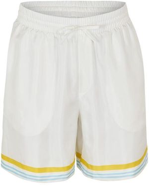 CASABLANCA Woven Tracksuit Shorts - White