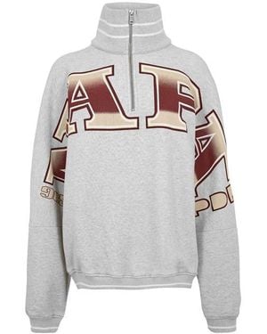 Napapijri X Pdf Half Zip Sweat - Grey