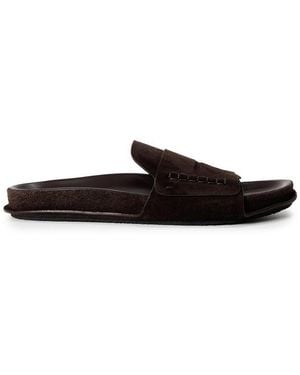 Jacquemus Mocassin Slides - Black