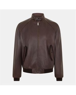 Prada Leather Jacket - Brown