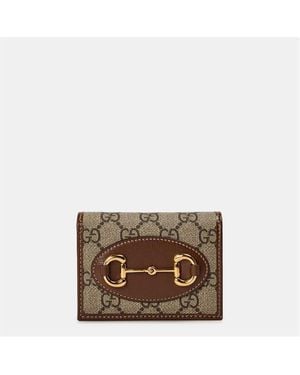 Gucci Canvas Horsebit 1955 Wallet - Metallic