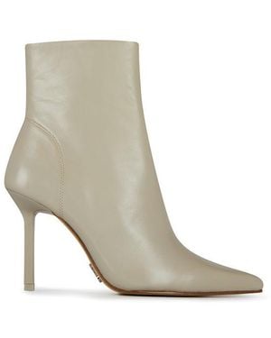 Steve Madden Stiletto Heel Ankle Boots With Almond Toe - Grey