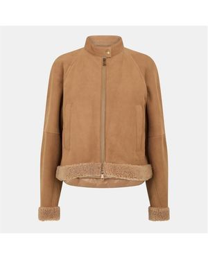 Moncler Winter Aviator Jacket - Brown