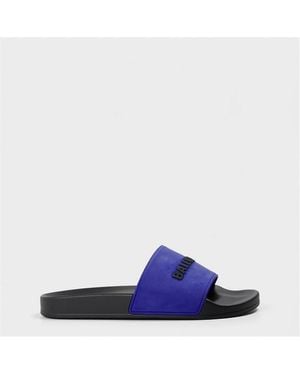 Balenciaga Bal Pool Slide - Blue