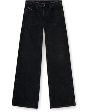 DIESEL Wide Leg Jeans - Black