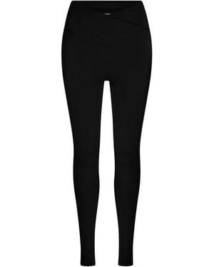 The Couture Club Sculpting Stretch Crossover Leggings - Blue