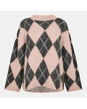 EDITED Harriet Crew Neck Jumper - Brown