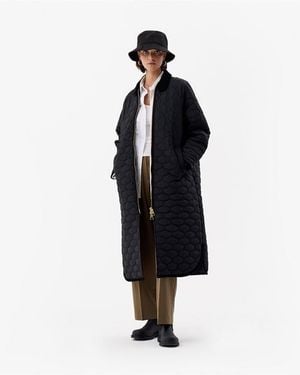 HUNTER Fionn Lng Quilted Jacket - Black