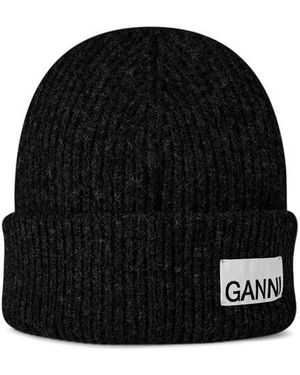 Ganni Oversized Beanie - Black