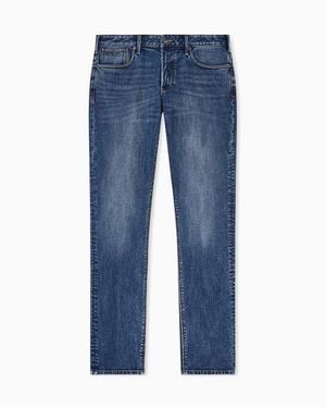 Emporio Armani Taper Fit Jeans - Blue