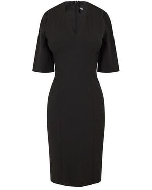 BOSS Daleno Wrap Dress - Black