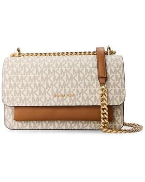 MICHAEL Michael Kors Mmk Claire Cross Body Bags - Natural