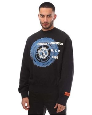 Heron Preston Offroad Crewneck Sweatshirt - Black