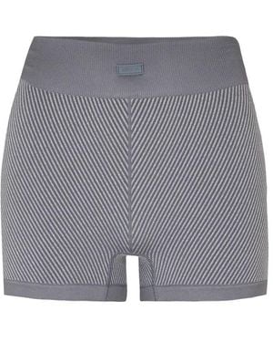 Tala Sculpt Seamless Contrast Rib Short - Grey