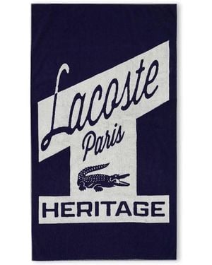 Lacoste L Retro Beach Towel - Blue