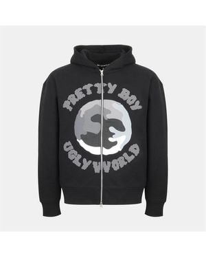 PRETTY BOY UGLY WORLD Pbuw World Fz Hood - Black