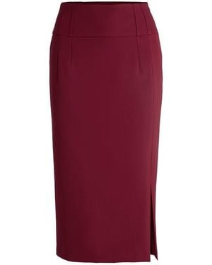BOSS Vizena Jersey Skirt - Red