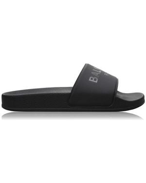 Balmain Junior Logo Sliders - Black