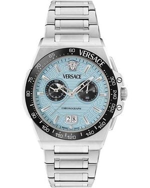 Versace Greca Reaction Watch - Metallic