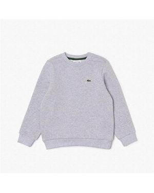 Lacoste Kids' Logo Crew-Neck Sweatshirt - Grey