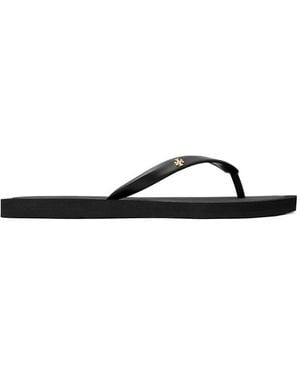 Tory Burch Kira Flip Flops - Black