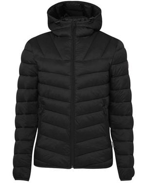 Napapijri Aerons Water Resistant Hooded Short Puffer Jacket - Black